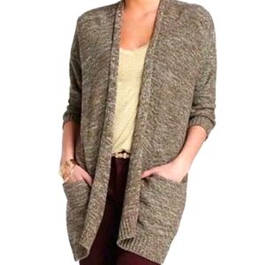 Sparrow Anthro Far From Whistler Open Front Cardigan Sweater Women's Sz Med